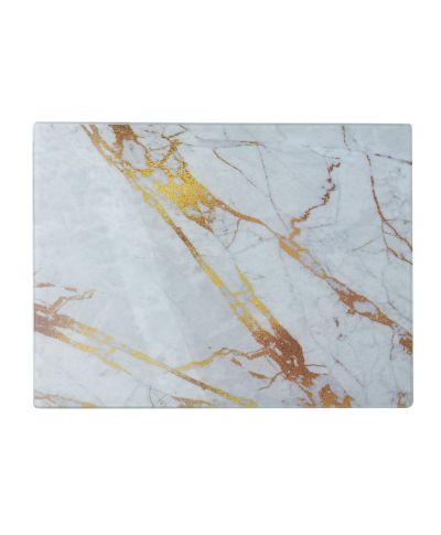 Aria Deska szklana 40x30cm marmur