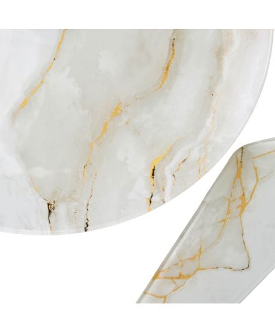 MARBELLO Talerz z łopatką do ciasta 30x30x2,2cm