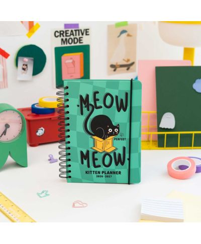 Meow Meow - kalendarz szkolny A5 2026/2027