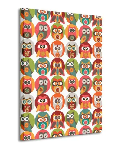 Owls Family - Obraz na płótnie