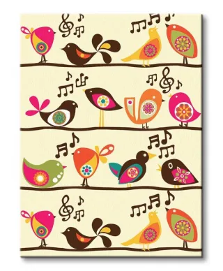 Singing Birds - Obraz na płótnie