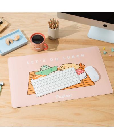 Pusheen Sushi Roll - podkładka pod myszkę z ekoskóry