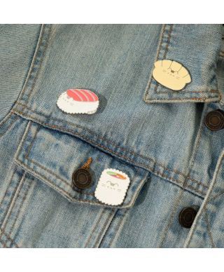 Pusheen Sushi Roll - zestaw 4 przypinek