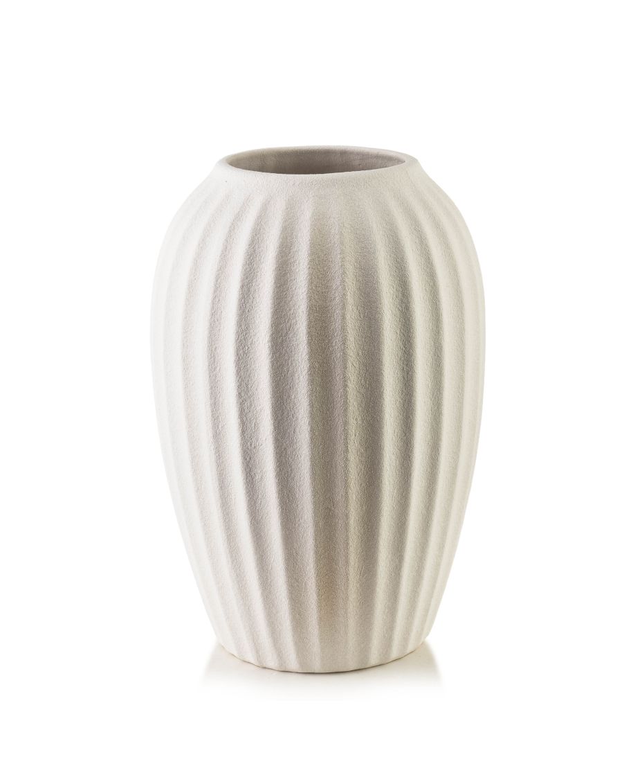 MANON Wazon 15x8x25cm paski tłoczone