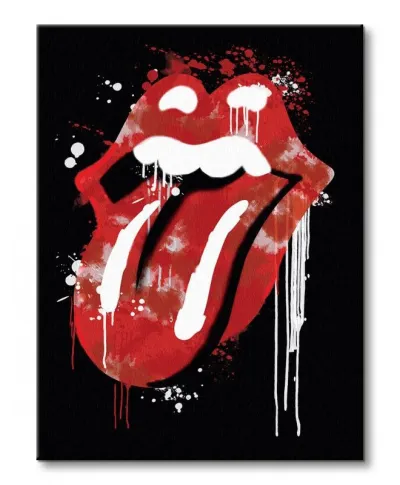 Rolling Stones (Graffiti Lips) - Obraz na płótnie