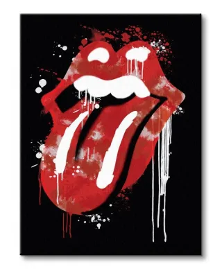 Rolling Stones (Graffiti Lips) - Obraz na płótnie