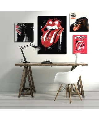Rolling Stones (Graffiti Lips) - Obraz na płótnie