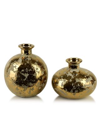 YARINE GOLD Wazon 14x6x15cm