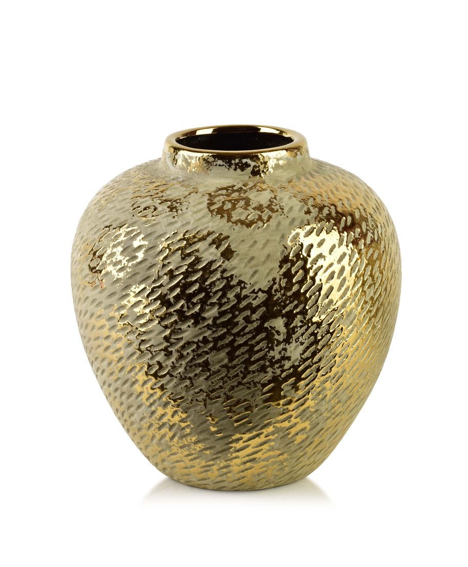 YARINE GOLD Wazon 20x9,5x25cm