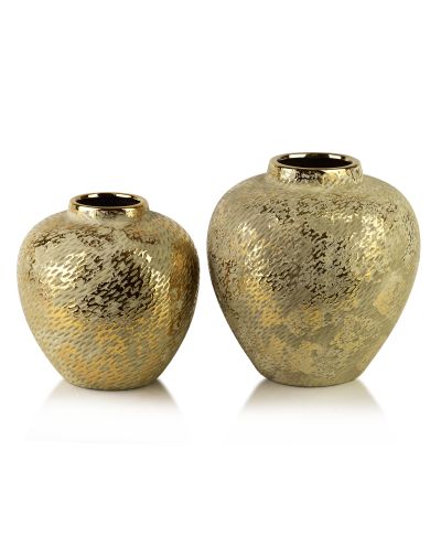 YARINE GOLD Wazon 20x9,5x25cm