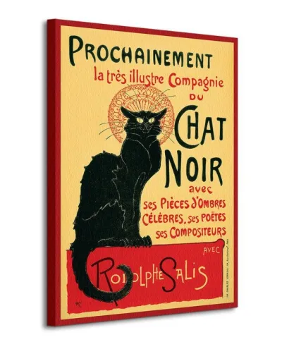 Chat Noir - Obraz na płótnie