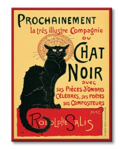Chat Noir - Obraz na płótnie