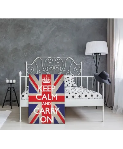 Keep Calm and Carry On (Union Jack) - Obraz na płótnie