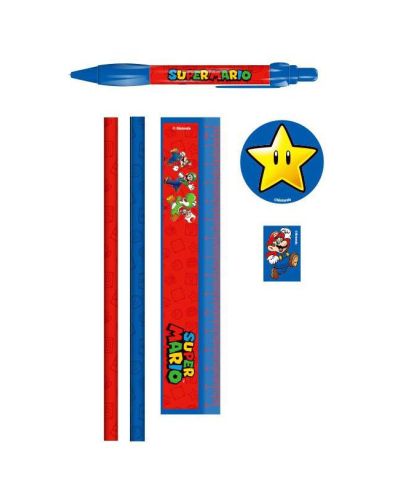 Super Mario Characters - piórnik z wyposażeniem