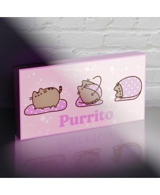 Pusheen - podświetlany obraz na płótnie