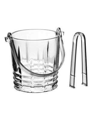 MODERN KITCHEN pojemnik na lód 11x11x13cm ze szczypcami 750ml