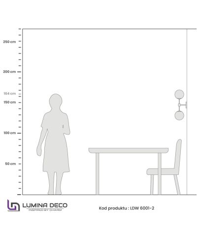 LAMPA ŚCIENNA KINKIET LOFTOWY MOSIĘŻNO-BURSZTYNOWY ZODIAK W2