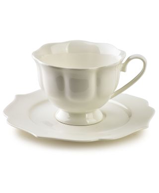 ISABELLE Komplet 6 filiżanek białych 200ml