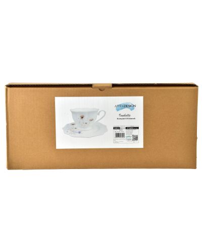 ISABELLE Komplet 6 filiżanek kwiaty 200ml