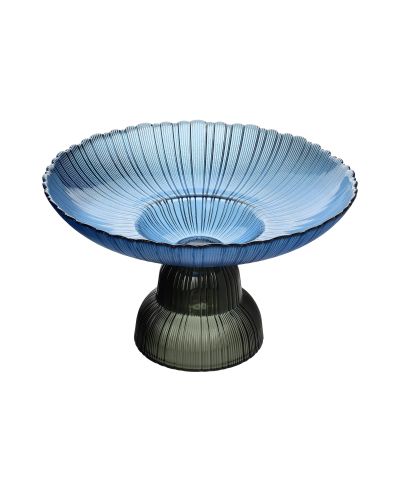 DAZ GLASS Patera 24x14cm niebieska