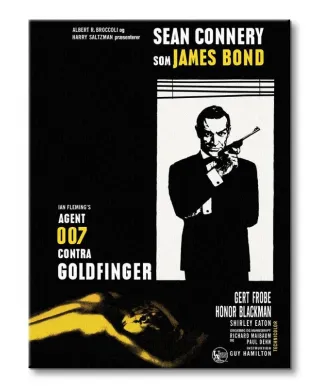 James Bond (Goldfinger - Window) - Obraz na płótnie