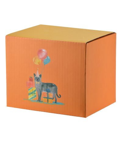 JULES Kubek 410ml 9,5x13x9,5cm kot urodzinowy