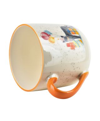 JULES Kubek 410ml 9,5x13x9,5cm kot urodzinowy