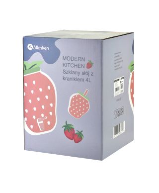 PAKIET 4sztuk Słoi 4L z kranikiem