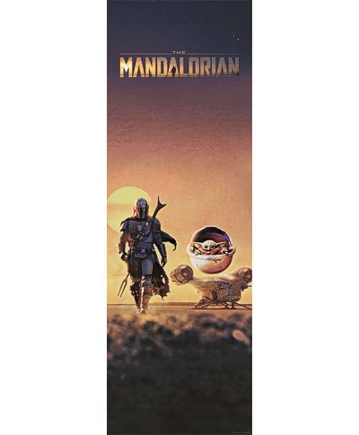 Star Wars The Mandalorian The Child Dusk - plakat