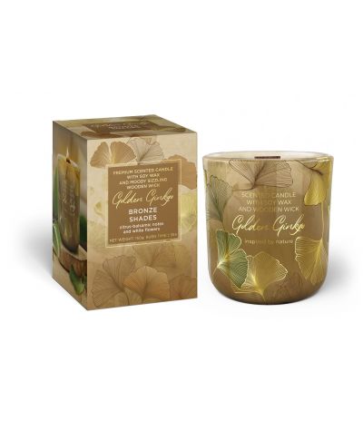 Świeca zapachowa w szkle GOLDEN GINKO150g BRONZE SHADES