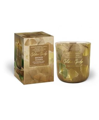 Świeca zapachowa w szkle GOLDEN GINKO150g BRONZE SHADES
