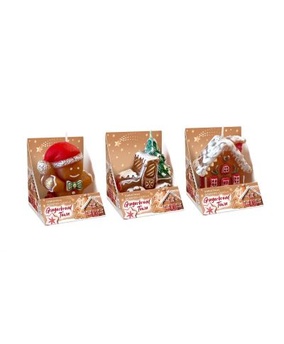 Świeca Zapachowa FIGURKA Gingerbread Town 75mm