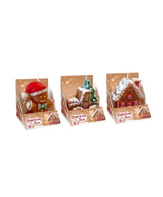 Świeca Zapachowa FIGURKA Gingerbread Town 75mm