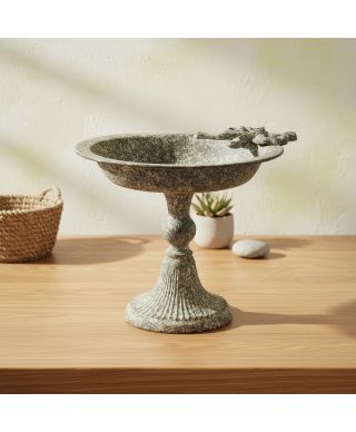 MILAGA Patera dekoracyjna 28x24,5x21 cmmetalowa kokarda