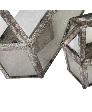 MILAGA Komplet 2 latarni 32x17x34/21x12x26 cm