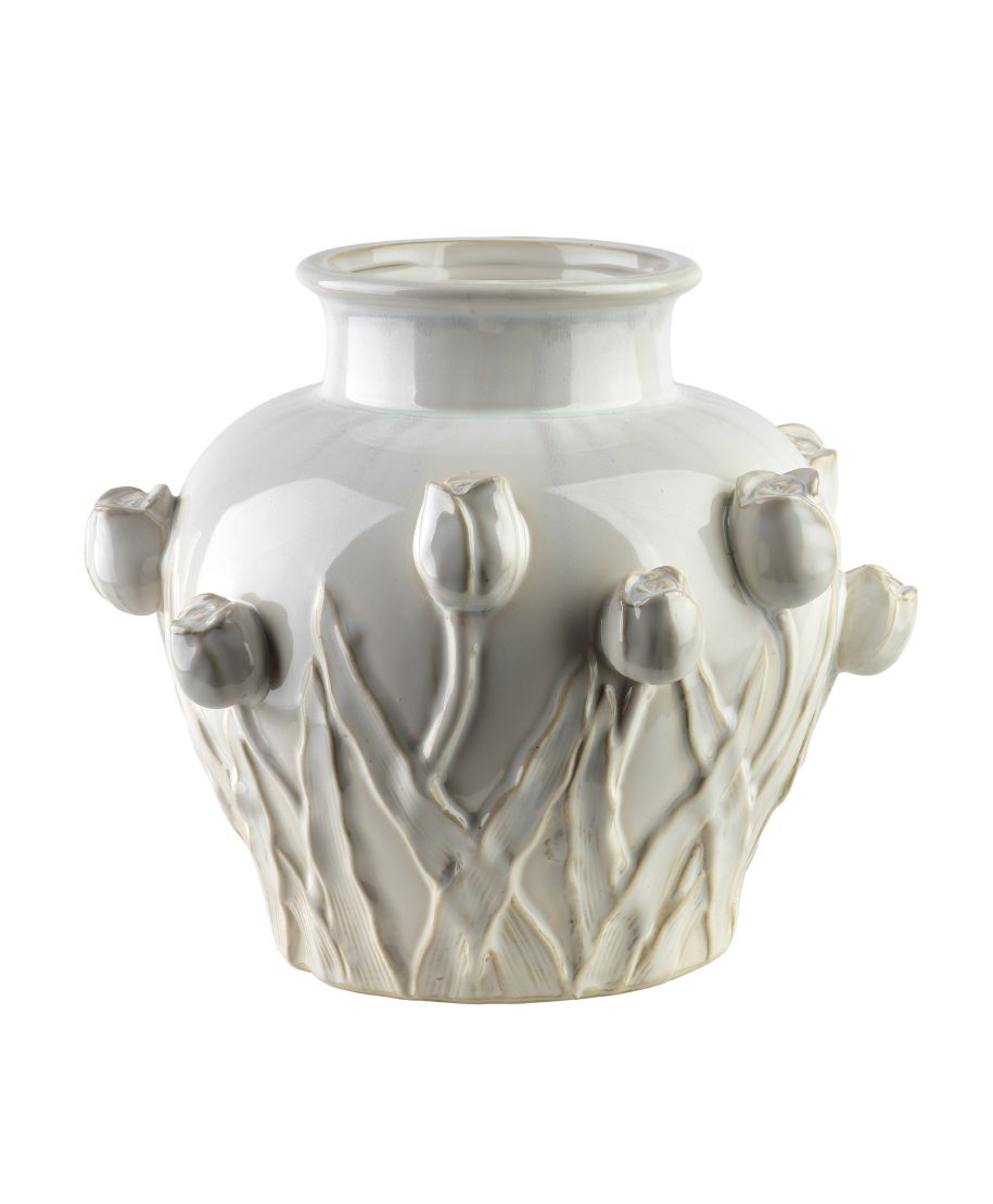 EVAM Wazon 27x26,5x23cm tulipany