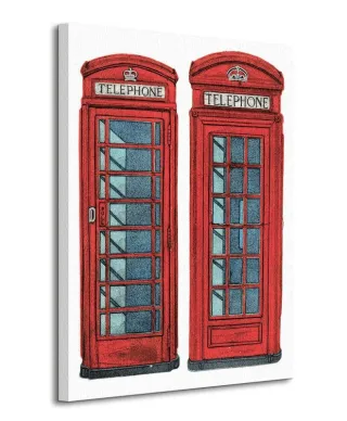 Telephone Boxes - Obraz na płótnie