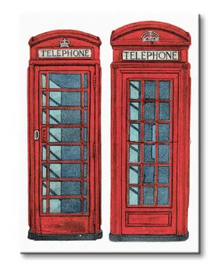 Telephone Boxes - Obraz na płótnie