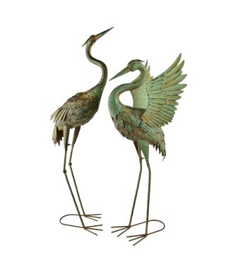 CEDRIC Figura metalowa CZAPLA 50x18x95cm