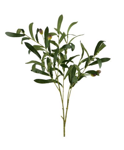 VIRIDIS Kwiat sztuczny gałązka oliwki 90cm