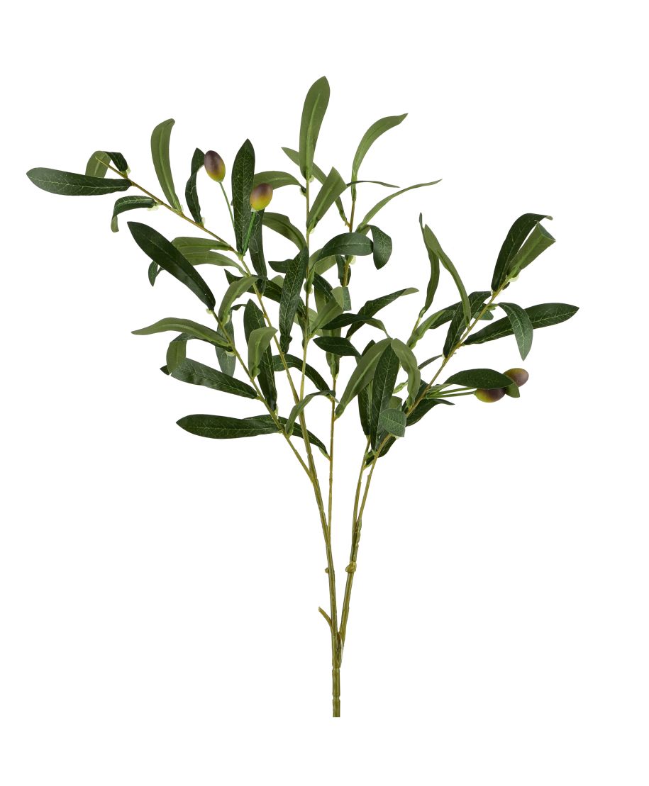 VIRIDIS Kwiat sztuczny gałązka oliwki 90cm