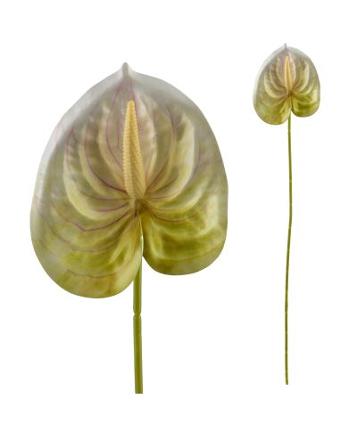 VIRIDIS Kwiat sztuczny Anturium 60cm