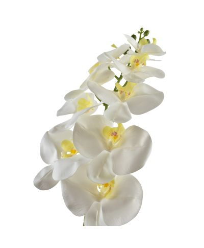 VIRIDIS Kwiat storczyk gałązka 90cm biały