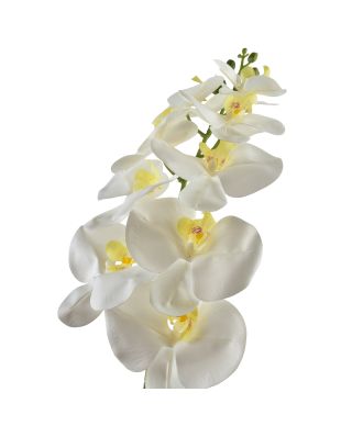 VIRIDIS Kwiat storczyk gałązka 90cm biały