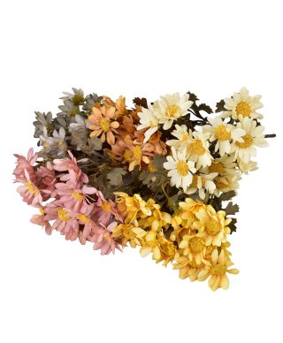 VIRIDIS Bukiet kwiatów sztucznych MARGARETKI 29cm
