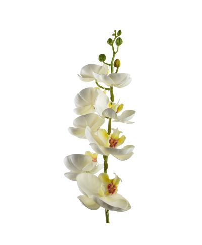 VIRIDIS Kwiat sztuczny Storczyk 85cm biały