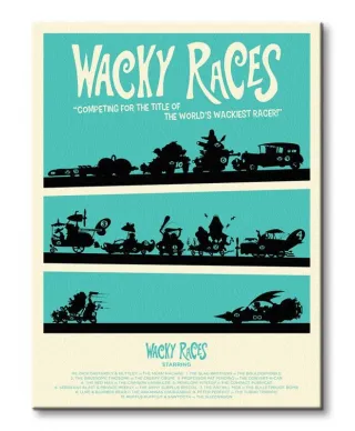 Wacky Races - Obraz na płótnie