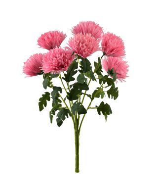 VIRIDIS Bukiet 7 Chryzantem 57cm różowe