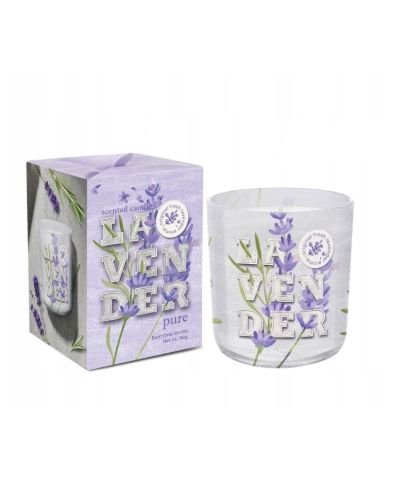 Świeca zapachowa w szkle LAVENDER PURE 150g