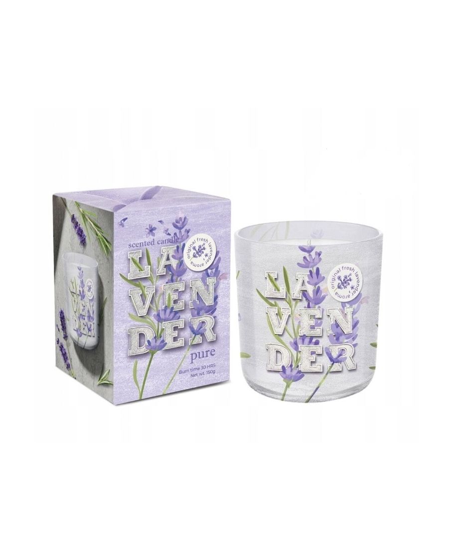 Świeca zapachowa w szkle LAVENDER PURE 150g